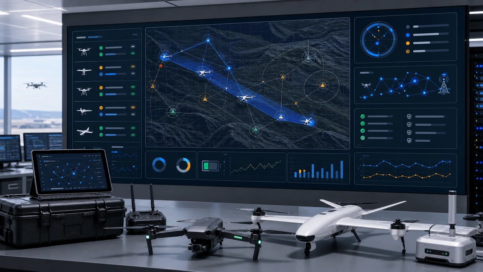 Beyond visual line of sight drone operations