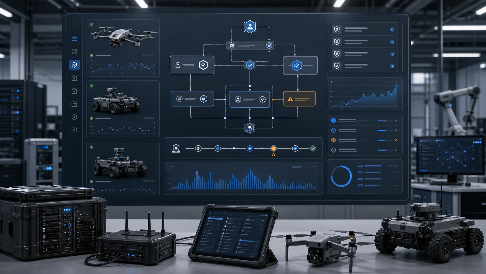 Uncrewed assurance console showing decision evidence