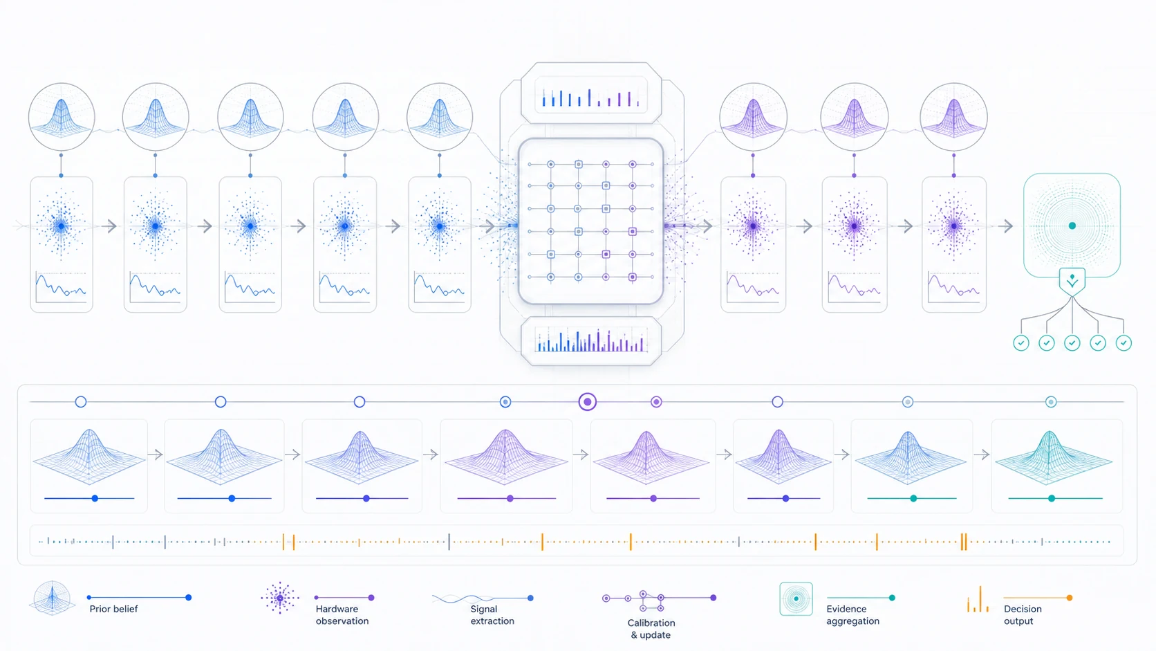 QANTIS research flow from uncertain observations to decision evidence
